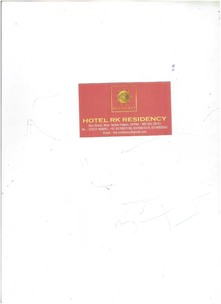 Hotel Rk Residency Satna Exterior foto